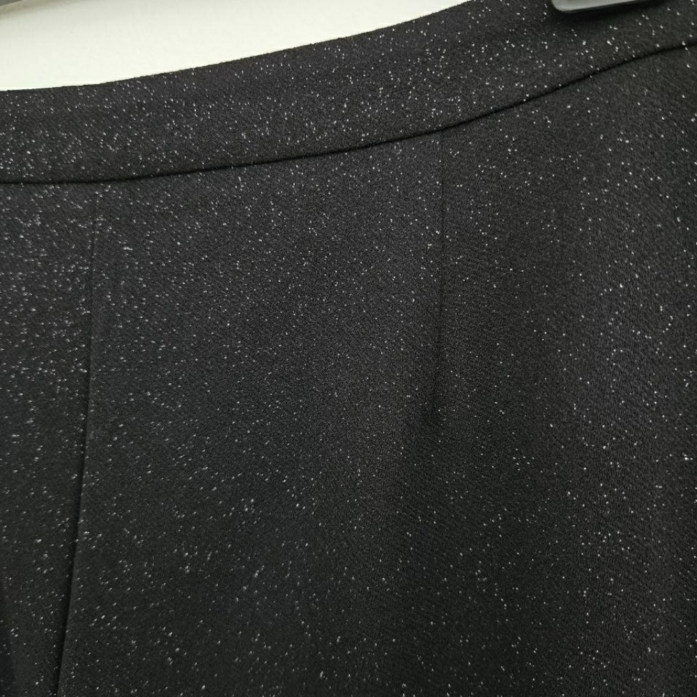 Talbots Black Glitter Sparkle Wide-Leg Pants 12 - Picture 5 of 10